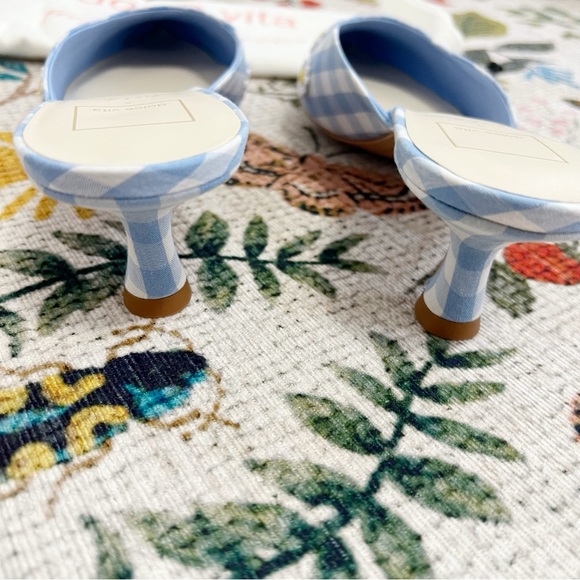 NWT Dolce Vita X For Love And Lemons Lilou Mule in Blue Gingham - Picture 11 of 14